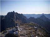 vrh Monte Chiavals, zadaj Zuc dal Bor in Monte Pisimoni