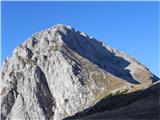 Kamniško sedlo-Brana-Turska gora jutranji pogled na Brano