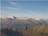 Razgled iz Monte Toraggio na francoske Alpes Maritime