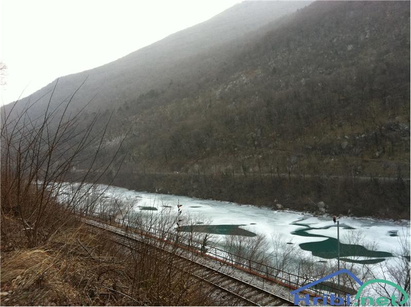 Poledenela Soča med Sabotinom in Sveto Goro (12.02.2012) - Severna pot na Sabotin