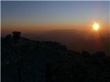 Turska gora - sončni vzhod Vrh Turske gore