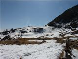 Sneg se začne na planini Koren (oz nekoliko nižje)