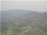 Ravna gora 694 m pogled na Sv. Avguštin(SLO)